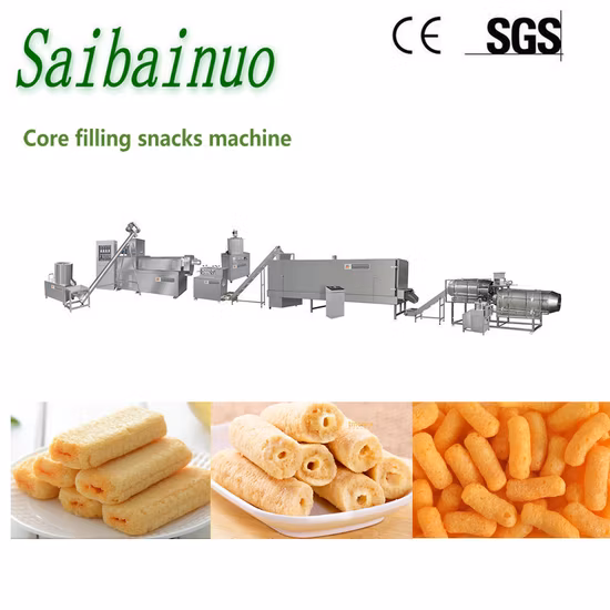 Core Puff Snack Food Machine Core Filling Snack Food Processing Line